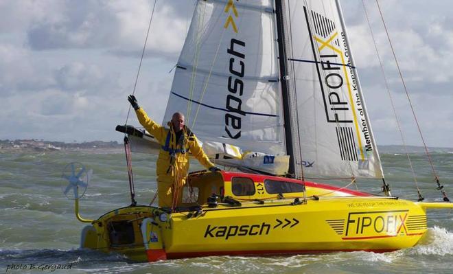 Harald Sedlacek in the 4.0m (16ft) boat that took him across the Atlantic in 87 days ©  SW